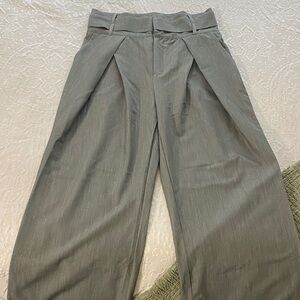 Stylish Gray Wide-Leg Pants